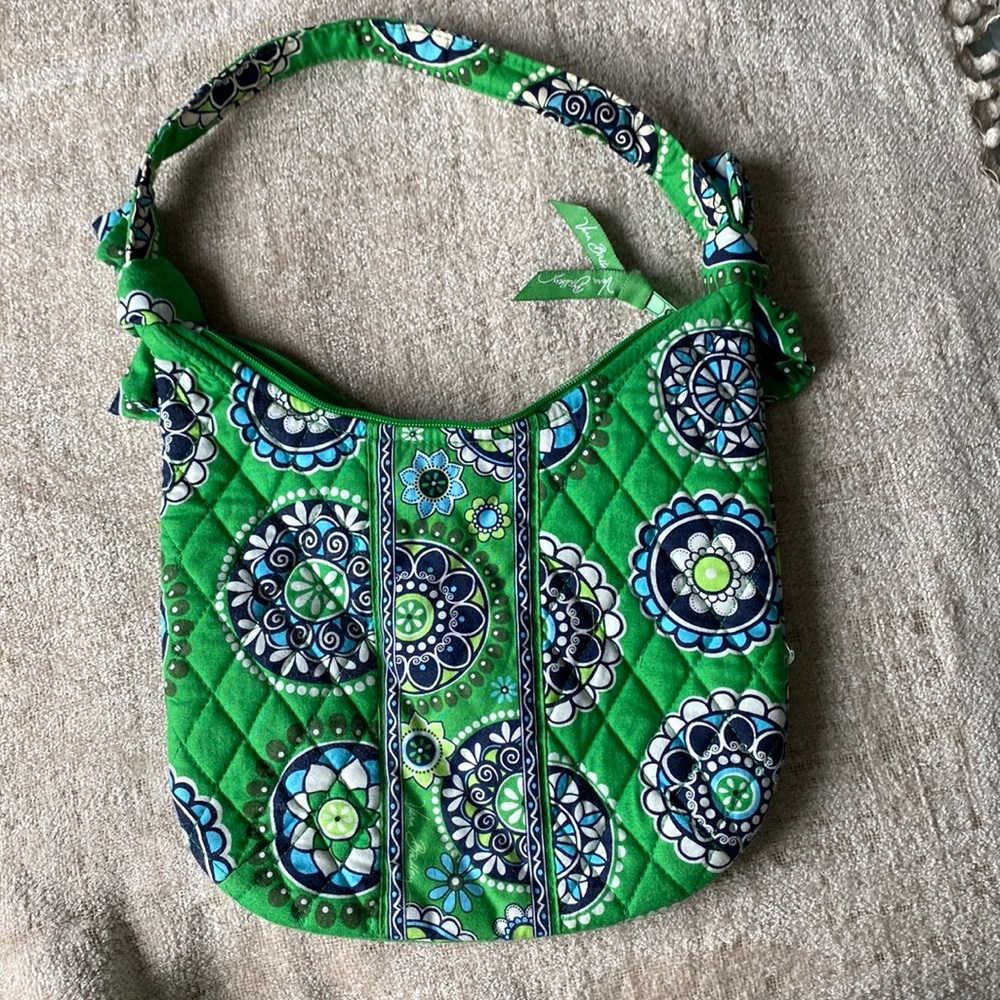 Vera Bradley Cupcake Green winter 2009 Olivia handbag